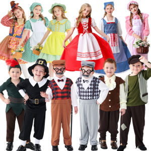 Children Medieval Peasant Fable Themed Performance Costume