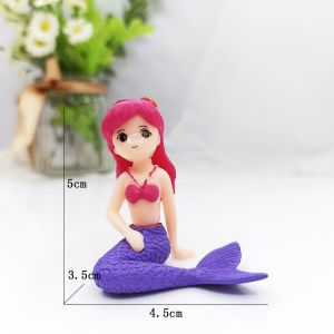 Aquarium Decoration Mermaid Landscape Decoration 1pc Ornament Miniature Mermaid Micro Landscape Waterscape Fairy Garden DIY Decoration
