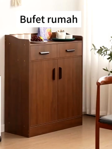 Lemari Dapur Kayu Bufet Lemari Dapur Serbaguna Lemari Oven Microwave Rak Dapur Rak Dapur Susun