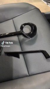 TCS new Toyota vios 2023 carbon fiber 3pcs air outlet frame garnish accessories