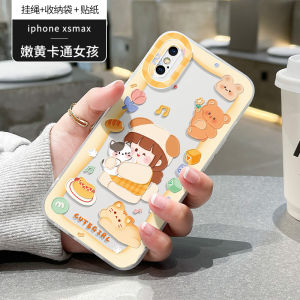 เคสโทรศัพท์ซิลิโคนใสสำหรับ iPhone X ลายการ์ตูนน่ารักสำหรับเด็กผู้หญิง เปลือกป้องกันแบบใหม่พร้อมฟีดแบ็ค INS สำหรับ iPhone 7/8 plus XR SE3