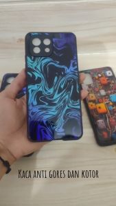 #W47 Abstract Art Premium Hard Glass Case Realme 9i 4G - ALL TYPE REALME XIAOMI OPPO VIVO POCO SAMSUNG - Soft Rubber Bumper - Custom Case