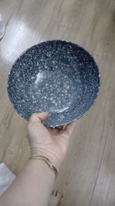 Tô nhựa melamine vân đá đen đựng cơm bún phở  TO D3A - Ø 15.0cm / Ø 17.4 cm / Ø 20.0 cm