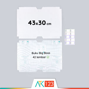 Sampul Buku Tulis Plastik Transparan / Bening / Plastic Transparent / Self Adhesive Book Covers BKCV-SA-S Uk. Big Boss / Boxy