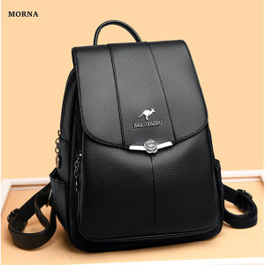 MORNA  Ladies Bookbag Rucksack Women Large Capacity Backpack Purses High Quality PU Leather Female Vintage School Bags Travel Bagpack