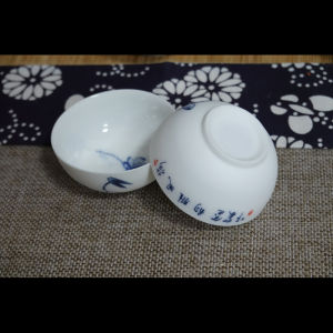 Jingdezhen Tea Cup Single Small Model Porcelain Kung Fu Tea Cup Household Tea Brewing Hand Painted Chinese Blue and White Special Offer