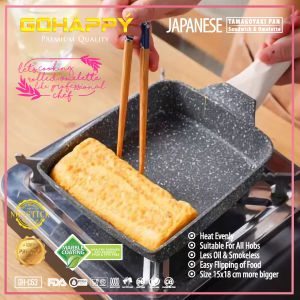 Panci Tamagoyaki Skillet Pan Gohappy - Cetakan Kue Telur Omelet Japanese GHC53