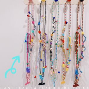Dây Đeo Điện Thoại Di Động Đan Nhiều Màu Sắc Dây Đeo Máy Ảnh Cầm Tay Dây Đeo Vai Chống Thất Lạc Phụ Kiện Điện Thoại Di Động Thời Trang Hàn Quốc