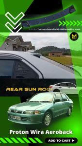 Proton Wira Aeroback Rear Sun Roof Visor Rear Window Visor Top Spoiler