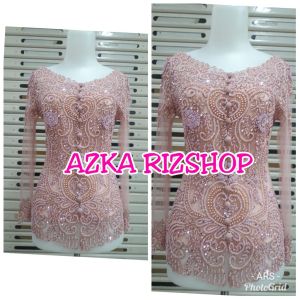 atasan kebaya pesta wisuda kebaya pesta kerah sabrina+ longtorso