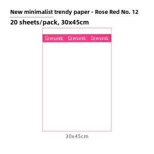 Simple Packaging Paper Floral Bouquet Wrapping Paper White Lettered Kraft Paper Valentines Day Wrapping Paper Trendy Model