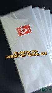Plastik PP Lebar 35 Tebal 03 35x45 35x50 35x55 35x60 35x70 Kantong Plastik Bening Transparan