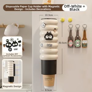 Wall-Mounted Home Storage Rack for Cups