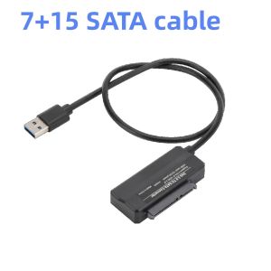 22 Pin USB to SATA3 Converter SATA to USB3.0 Adapter Cable Supports 2.5-Inch SSD Hard Drives and HDD External Hard Drives