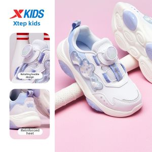 XTEP | New Autumn Girl Shoes with Rotating Buckle Design Soft Sole