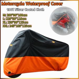 Motorcycle Cover Dustproof Motorbike Cover Wear-Resistant Fabric Motors Dust Rain Waterproof UV Protector Cover for All Season