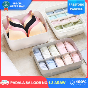 【Japanese Original】15 Grids Underwear Storage Boxes Stackable Wardrobe Drawer Organisers Storage Cabinet for Bras Ties Panties Clothes Underwear Scarf Socks Etc