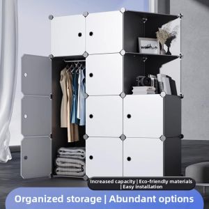 Sturdy Multi-use Portable Wardrobe For Home Bedroom Dormitory