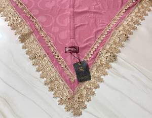 Hijab instan bergo Bianca renda mewah cantik Jersey fressia by rafilah kerudung wanita muslim