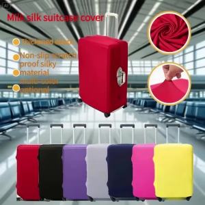 Fashion Travel Suitcase Protective Cover Luggage Protective Cover Solid Color Suitable for 18-28 Inch Suitcases