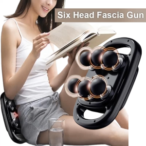Massage Gun 6-Heads Professional Fascia Gun High Vibration Body Muscle