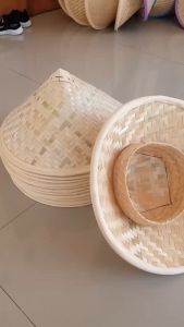 Caping petani jawa anti panas diameter 38cm | topi caping murah plus kopiah