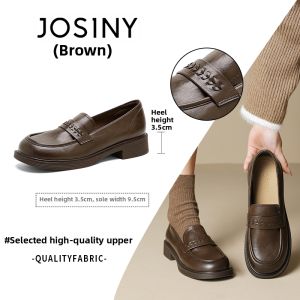 Josiny | Comfortable Soft-Soled Loafer Shoes Black