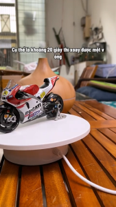 Bàn xoay đế xoay 36015CM19CM20CM tải 3KG-10KG xoay mô hình đồng hồ trang sức nước hoa PIN SẠC + ĐIỆN 5V