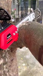 Cordless Chainsaw Electric Cordless Brushless chainsaw 12 Inch heavy duty tree cutter machine gergaji elektrik bateri 电锯 Chain Saw High Power Large Capacity Makita Battery + 1 Year Warranty