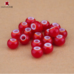 ลูกปัดลูกปัดแก้วสีขาว 8 มม. ลูกปัดลูกปัดทรงกลมทำมือสำหรับสร้อยข้อมือและสร้อยคอ อุปกรณ์ DIY ลูกปัดแบบมีหัวเข็มขัด