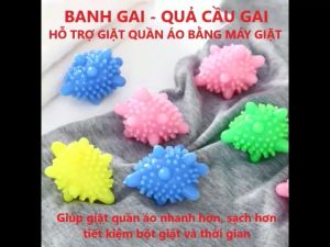 SET 10 Banh gai giặt đồ làm sạch quần áo bóng gai giúp quần áo giặt máy vải mềm và bớt nhàu