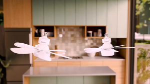 Lampu Kipas LED 15W LUBY L-CF701 Bohlam Multi-Functional LED FAN 3 Warna Cahaya Free Remote 3 Speed