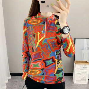 Quick Dry Long Sleeve T-Shirt Womens Outdoor Travel Hiking Climbing Breathable Lightweight Stand Collar Moisture Wicking