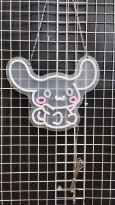 CINNAMOROLL ขนาด 36 X 42 X 1.5 cm ป้ายไฟนีออน หน้าร้าน ป้ายไฟตัวอักษร ตกแต่งหน้าร้าน สร้างความโดดเด่นให้ร้านคุณ