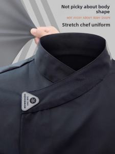 Cotton Blend Chef Work Uniform Long Sleeve Short Sleeve Restaurant Hotel Kitchen Workwear Men Women Breathable Durable