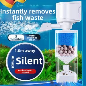 WEVOLA | Quiet Multi-Function Aquarium Filter and Air Pump Mini