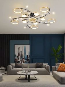 Nordic Ceiling Light Modern Chandelier Led Ceiling Lamp Bedroom Center Light Ceiling Lamp Ceiling Light for Dinning Room Light Sala Light Ceiling Light Led Low Ceiling Chandelier Ceiling light living room Led light room Room light ceiling led Room light