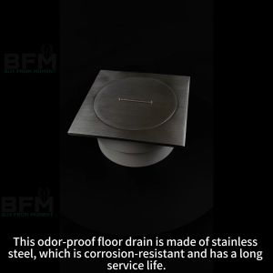 SUS304 stainless steel floor drain cleaning port thickened flood prevention large displacement anti rust floor drain