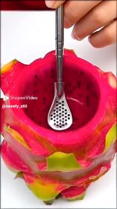 3 IN 1 SEDOTAN SENDOK SARINGAN Stainless Steel Food Grade Dapat Dicuci Multifungsi - Set Sendok Sedotan Bahan Stainless Steel Reusable Dengan Sikat Pembersih - Sedotan Filter Teh - Bisa COD