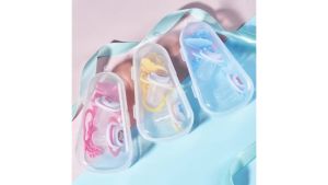 4 In 1 Combo Baby Pacifier Set BPA FREE Pacifier Nipple Combo Set Round Head Flat Head Pacifier Chain