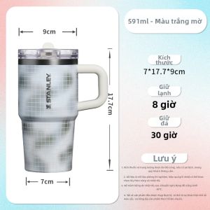 Stanley | Cốc giữ nhiệt inox 304 có nắp và tay cầm dung tích lớn 32oz bình chân không dùng cho văn phòng nhà xe