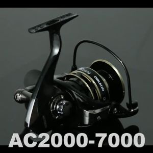 (Stok Lokal) Reel Pancing 12KG Maksimum Tarikan 5.2:1 Kecepatan Tinggi Kumparan Logam Ikan Mas Reel Pancing Air Asin Reel Pancing untuk Putaran Reel Pancing AC2000-AC7000 Lengan Lipat 5.2:1