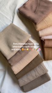 HIJAB SEGIEMPAT PARIS POLOS HIJAB TERLARIS KATUN PARIS