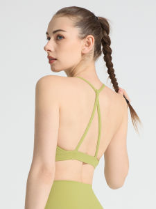 COZOK | Áo Ngực Thể Thao Thời Trang Nữ Gợi Cảm Lưng Tam Giác Chéo Chống Sốc Slim Fit Yoga Vest Thoáng Khí Tập Luyện Chạy Bộ Tank Top