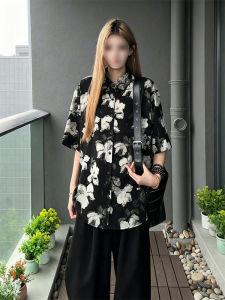 ZHUOCAN | Hawaiian Lightweight Breathable Ice Silk Short Sleeve Shirt