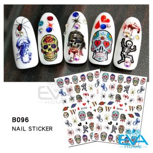 Nail Sticker Dán Móng Tay 3D Dạng Decal Trang Trí Lễ Hội Ma Quỷ Halloween B949596