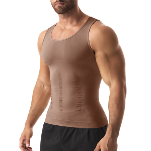 Áo Định Hình Cơ Thể Nam Không Tay Bó Sát Kiểm Soát Vùng Bụng Áo Tập Gym Corset Định Hình Bụng Đồ Tạo Hình Cơ Bụng