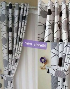 tirai gorden/ gorden pintu / gorden jendela/ gorden minimalis/ gorden bahan tebal/terlaris termurah