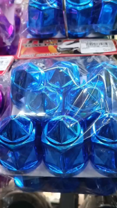 [ฝาครอบน็อตล้อ รถบรรทุก ครอบดูมล้อ เบอร์ 41 (พลาสติกเคลือบสี-หัวแหลม) 1 ชุด มี 8 ฝา #41]