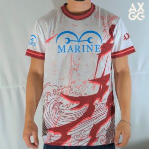 AXGG " One Piece Marines " - Akainu / Issho / Kizaru / Koby / Kuzan / Garp / Sengoku / Sentomaru / Smoker Anime Shirt